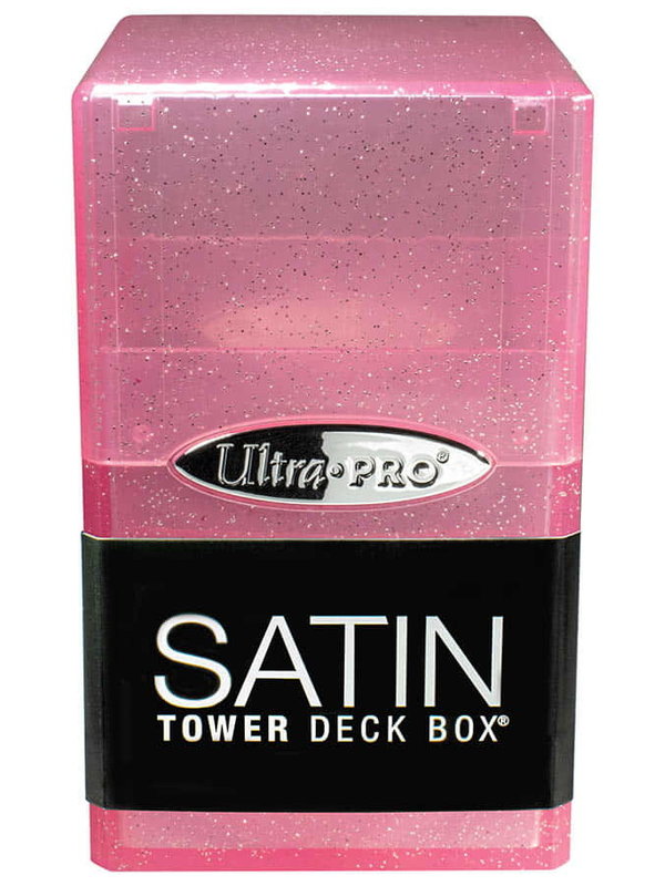 Ultra Pro Satin Tower Glitter Pink