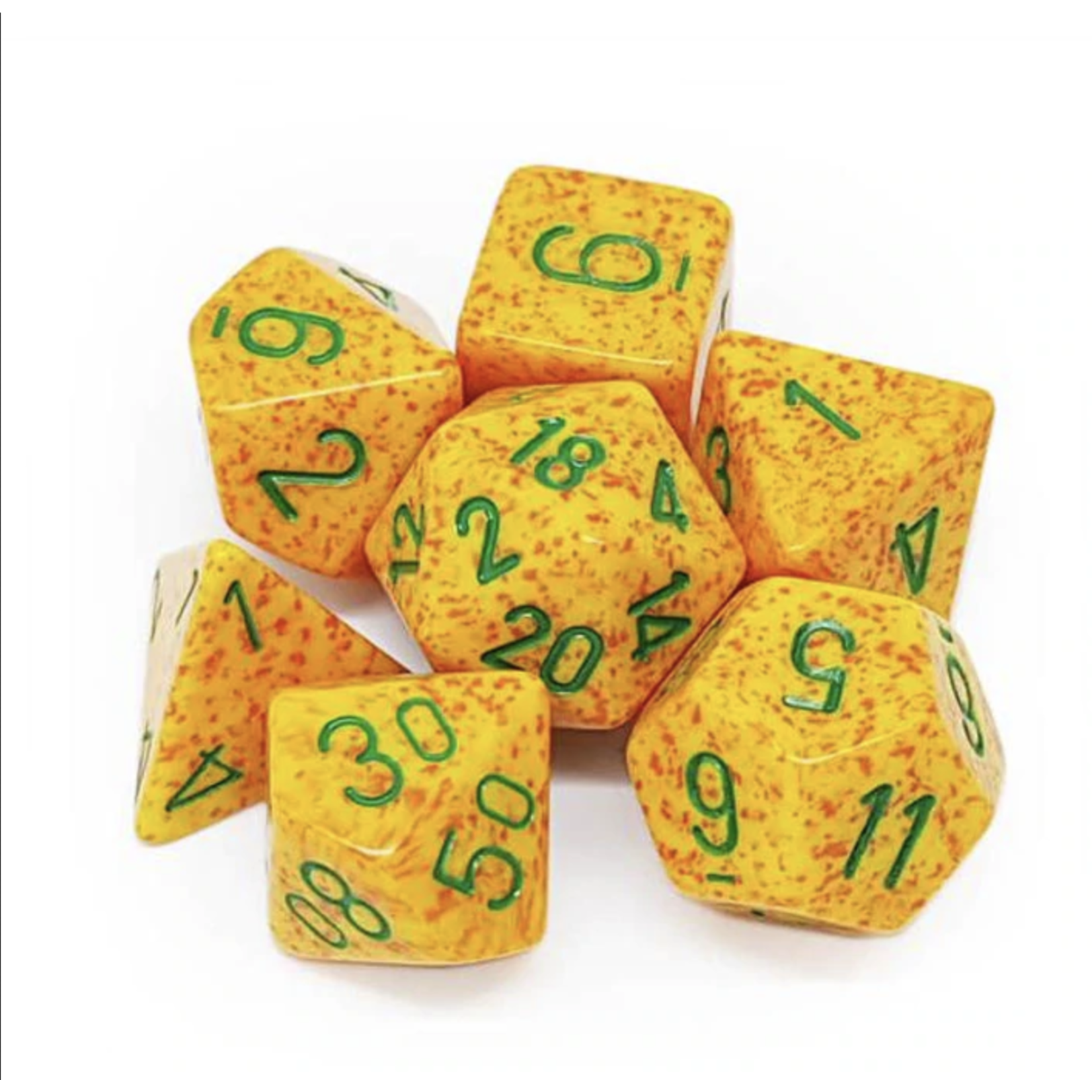 Chessex Speckled Lotus 7 die set