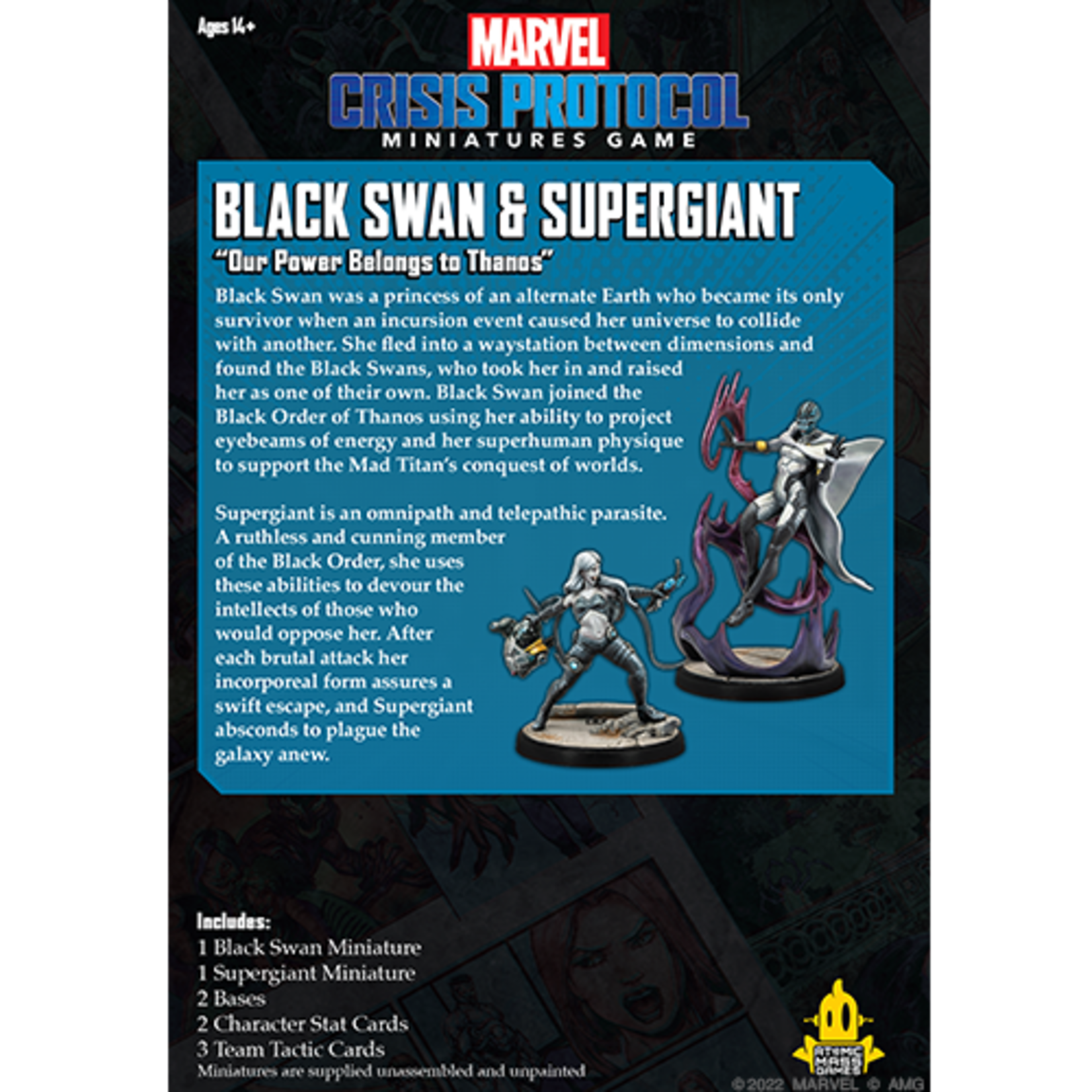 Atomic Mass Games Marvel Crisis Protocol Black Swan & Supergiant