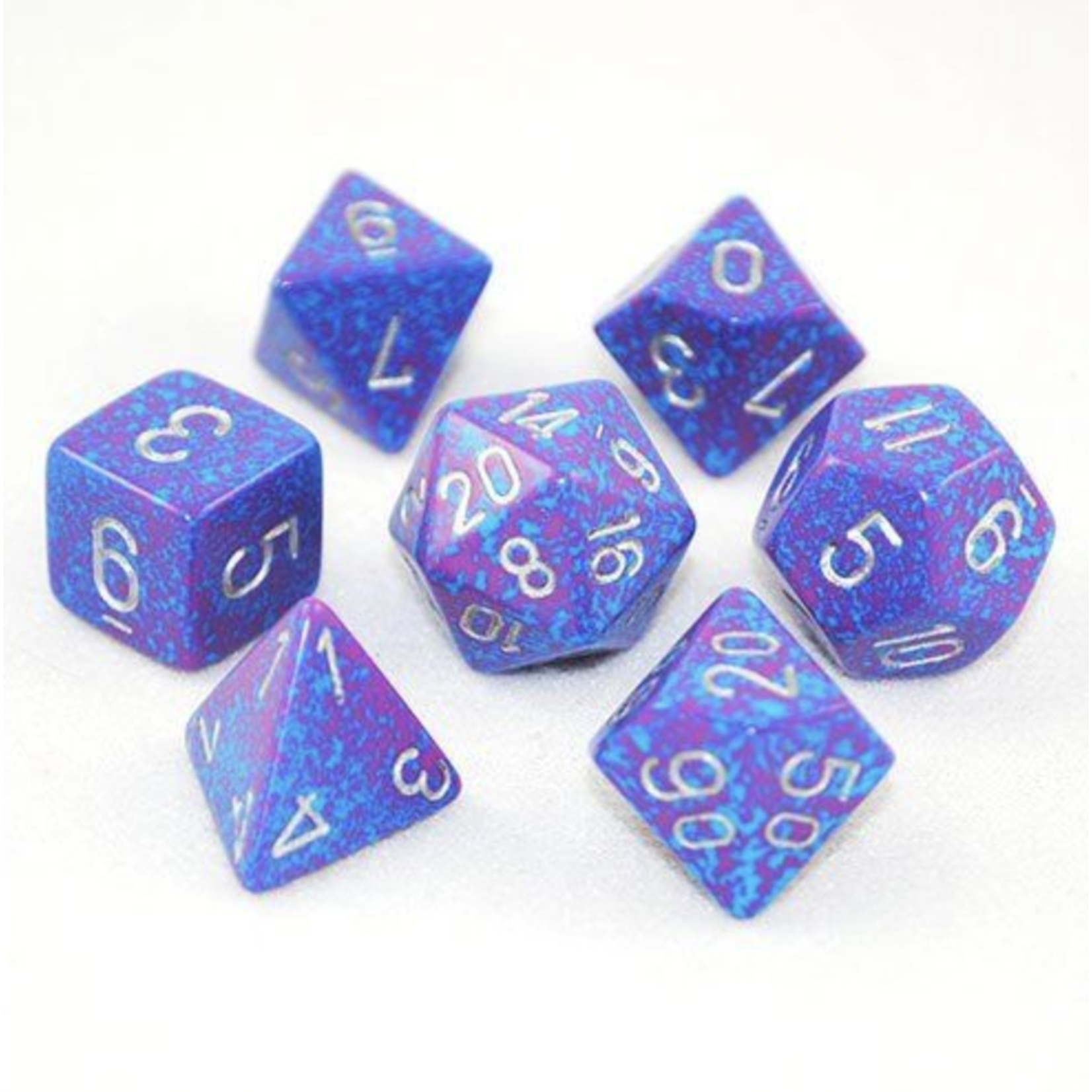 Chessex Speckled Silver Tetra 7 die set