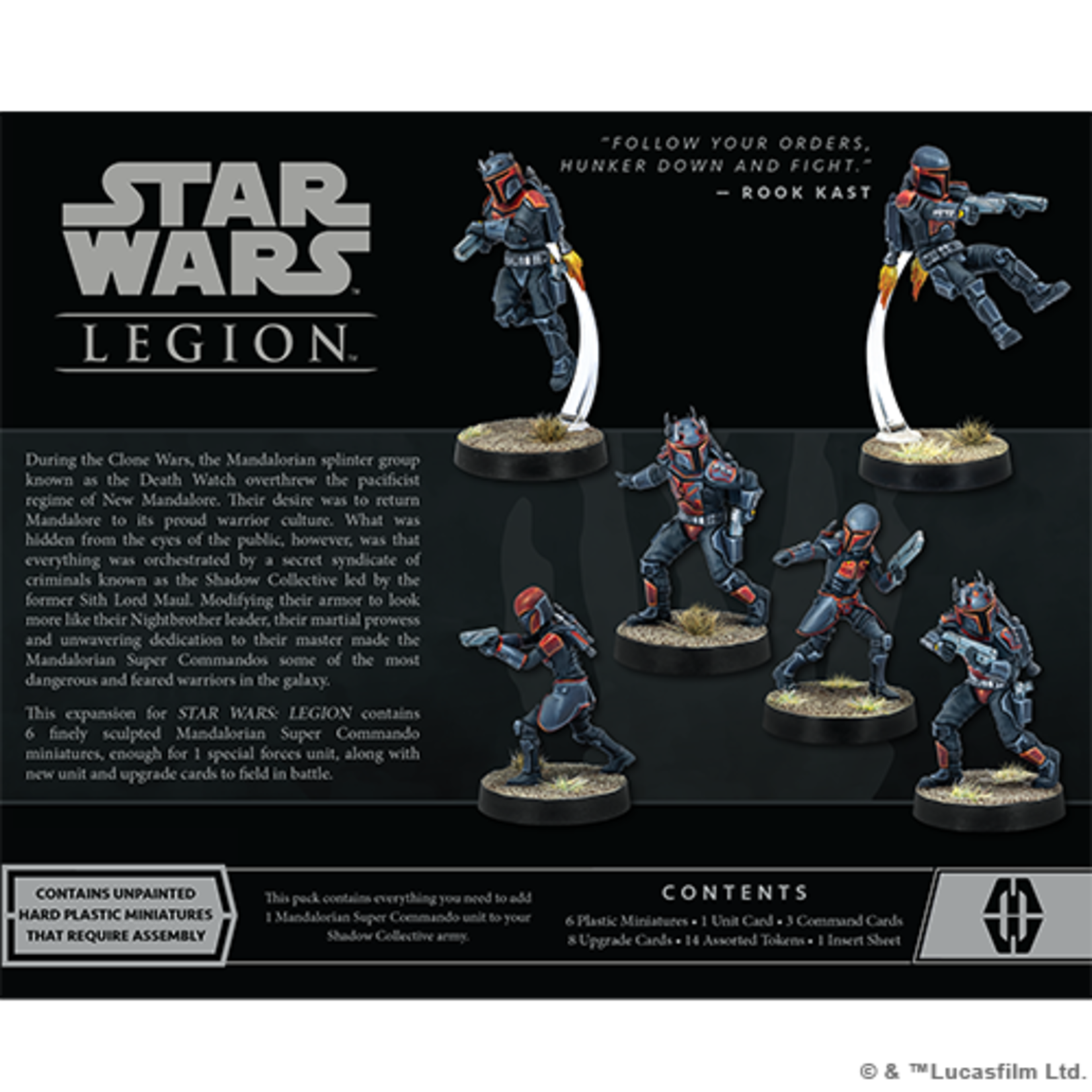 Atomic Mass Games SW Legion Mandalorian Super Commandos