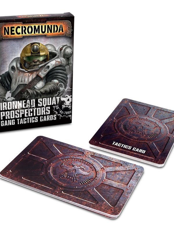 Games Workshop Necromunda Ironhead Squat Prospector Tactics Cards