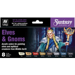 Acrylicos Vallejo Fantasy Color Series Elves & Gnomes