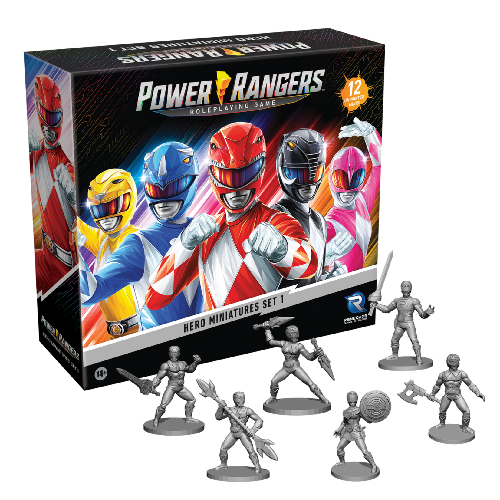 Renegade Game Studios Power Rangers RPG Hero Miniatures Set 1