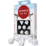 Q-Workshop Japanese Dice Set Blue Star Lotus (7)