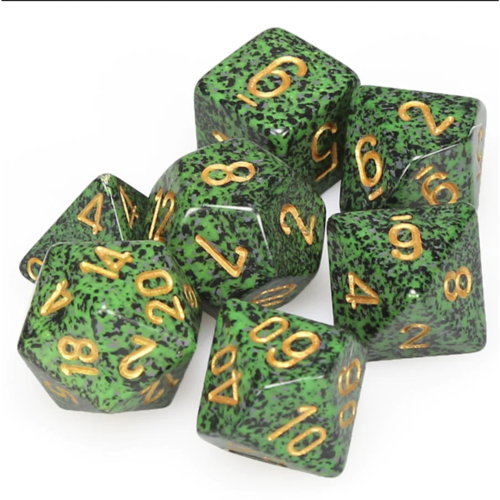 Chessex Speckled Golden Recon 7 die set