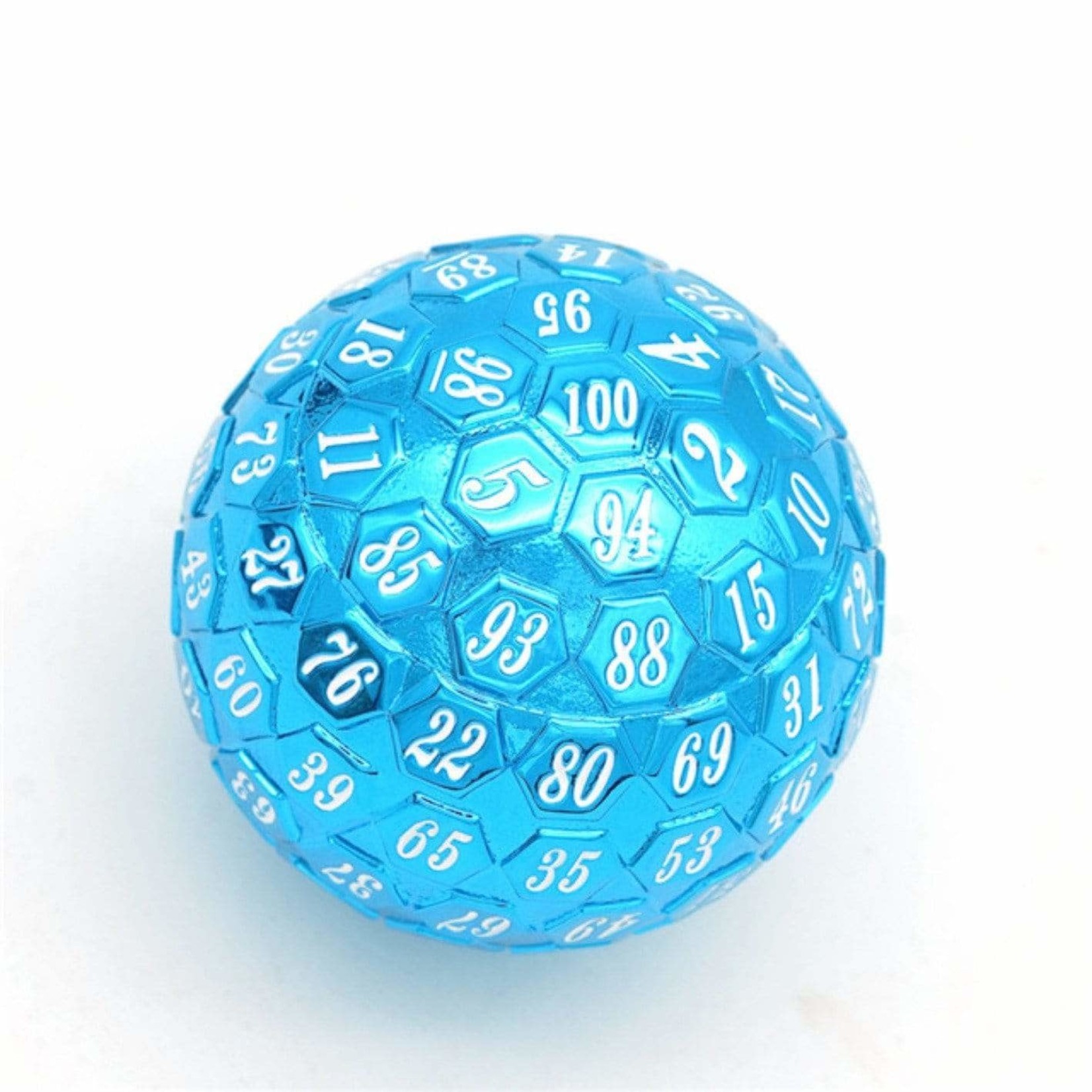 Foam Brain Games 45mm D100 Metal - Blue & White