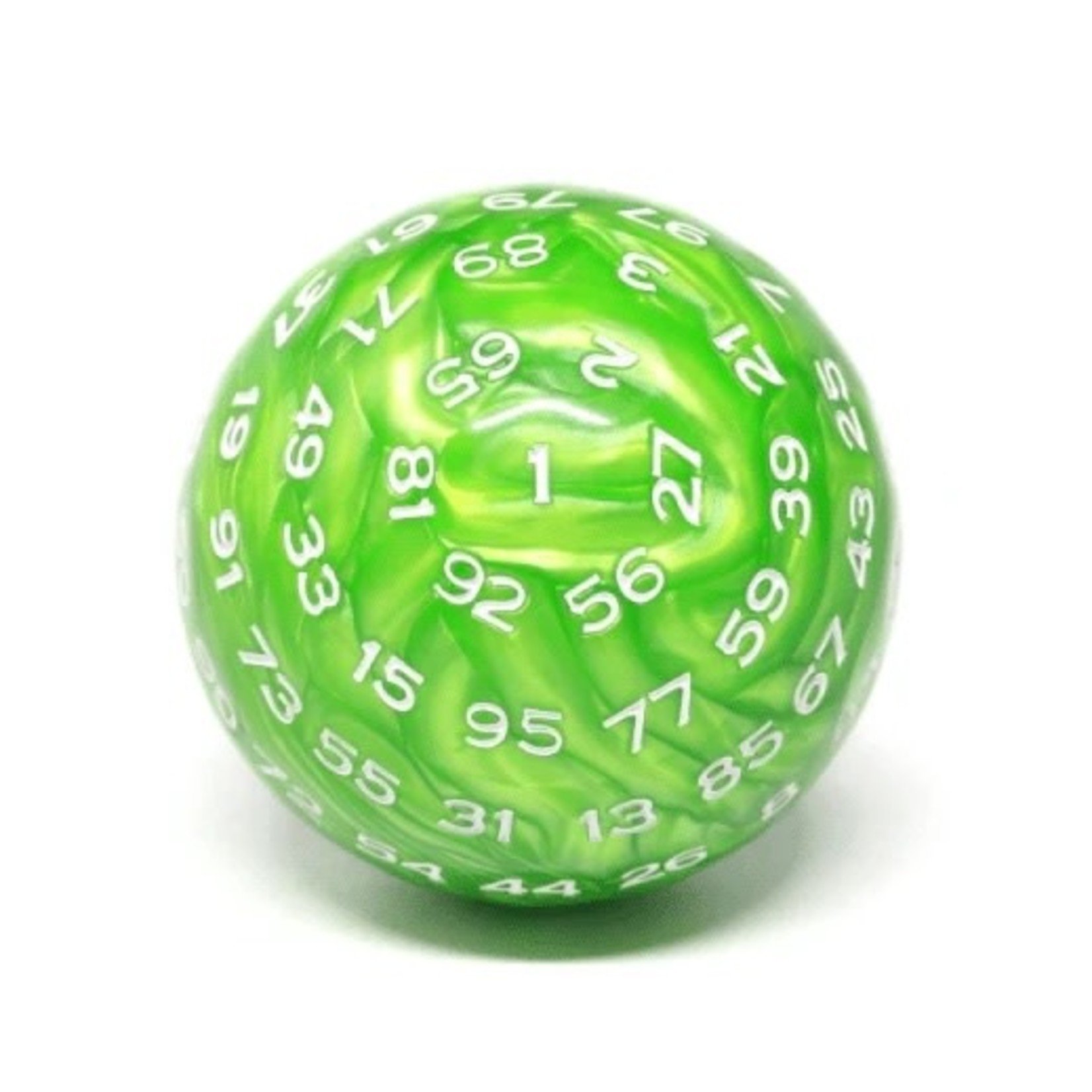 Foam Brain Games 100 Sided Die Green Pearl d100