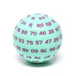 Foam Brain Games 100 Sided Die - Mint Rose d100