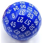 Foam Brain Games 100 Sided Die Blue d100