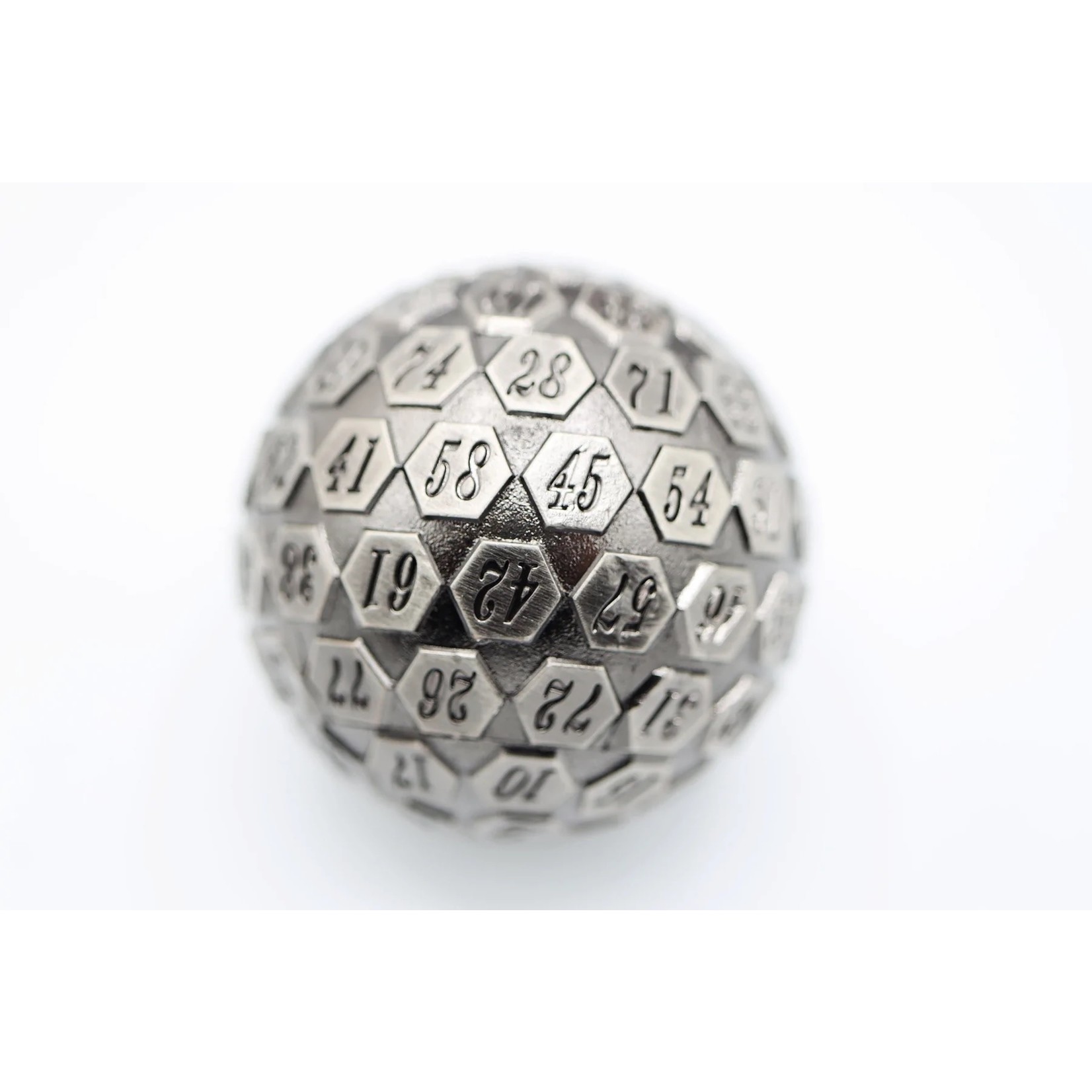 Foam Brain Games 45mm Metal D100 - Silver