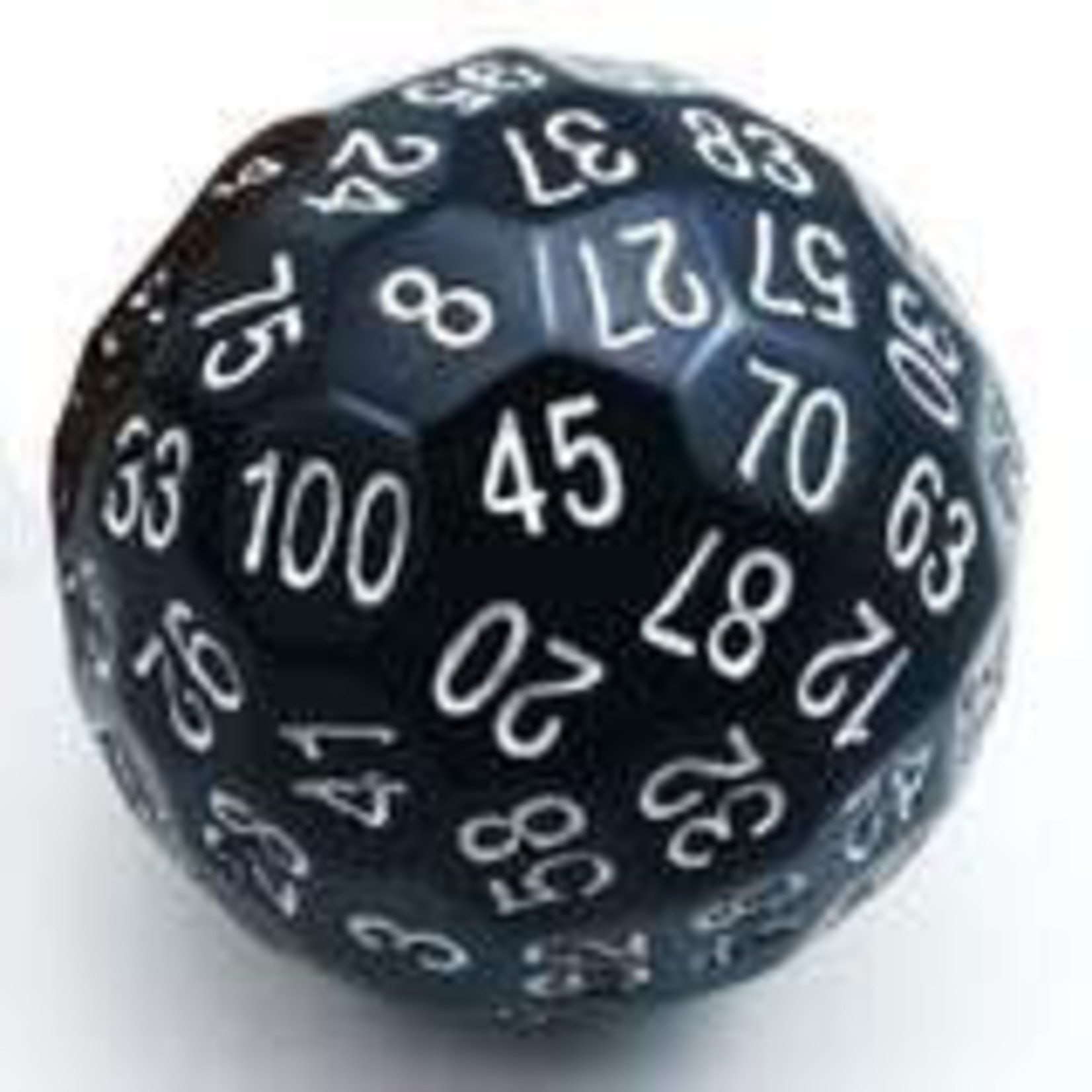 Foam Brain Games 100 Sided Die Black d100