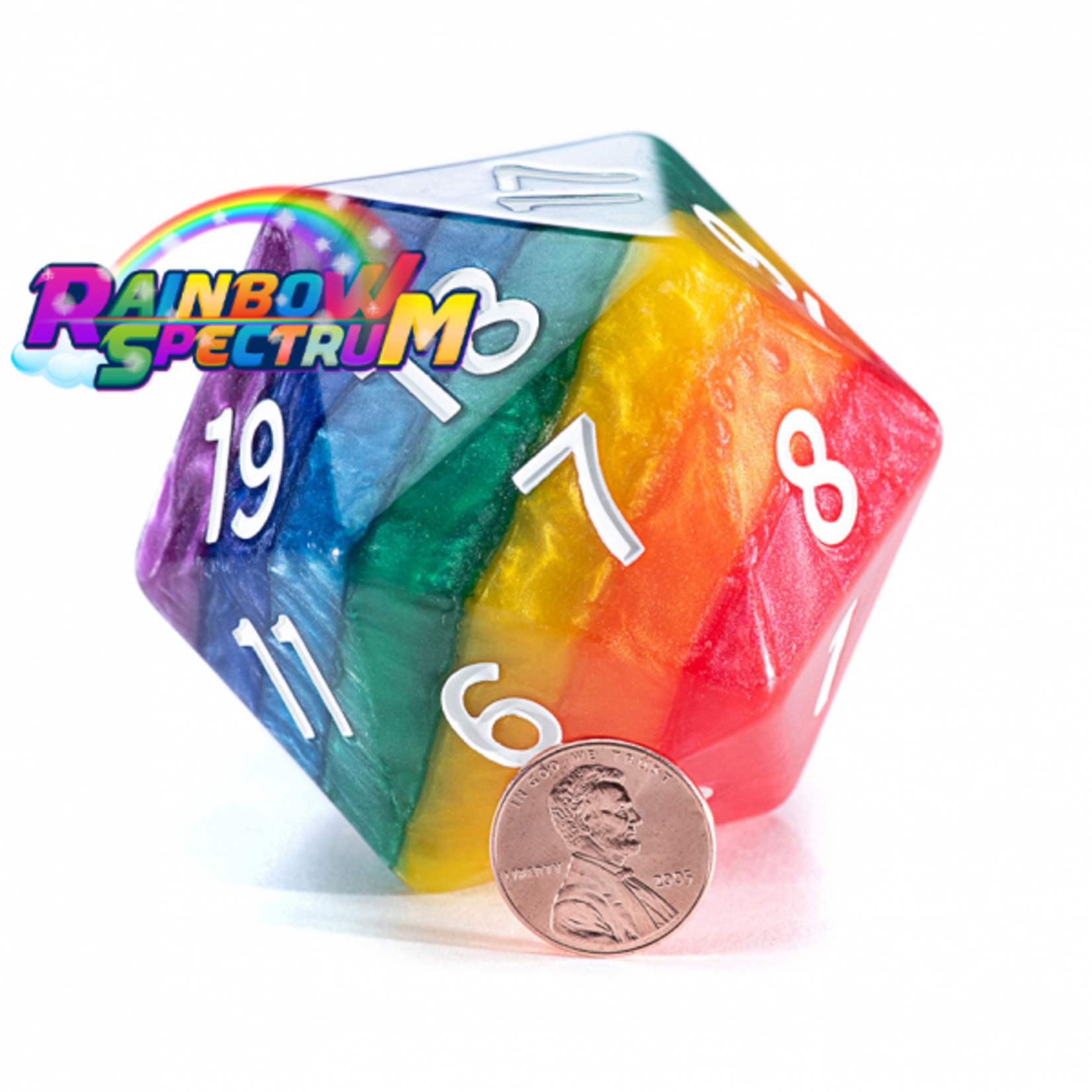 Gate Keeper Games Rainbow Spectrum 58mm D20 Spindown