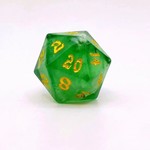 Hymgho Engraved Green Fluorite d20