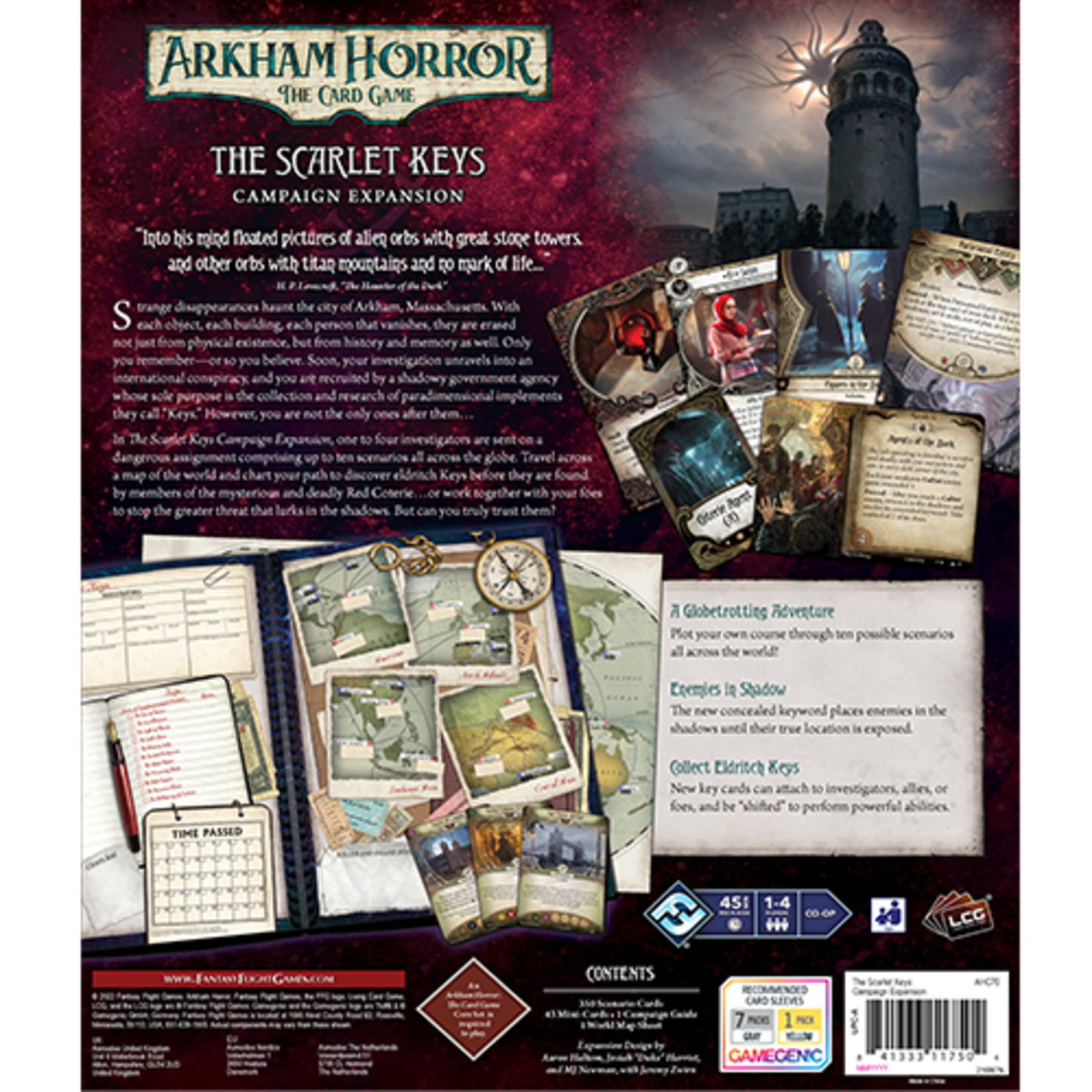 Fantasy Flight Games Arkham Horror The Scarlet Keys Campaign Expansion