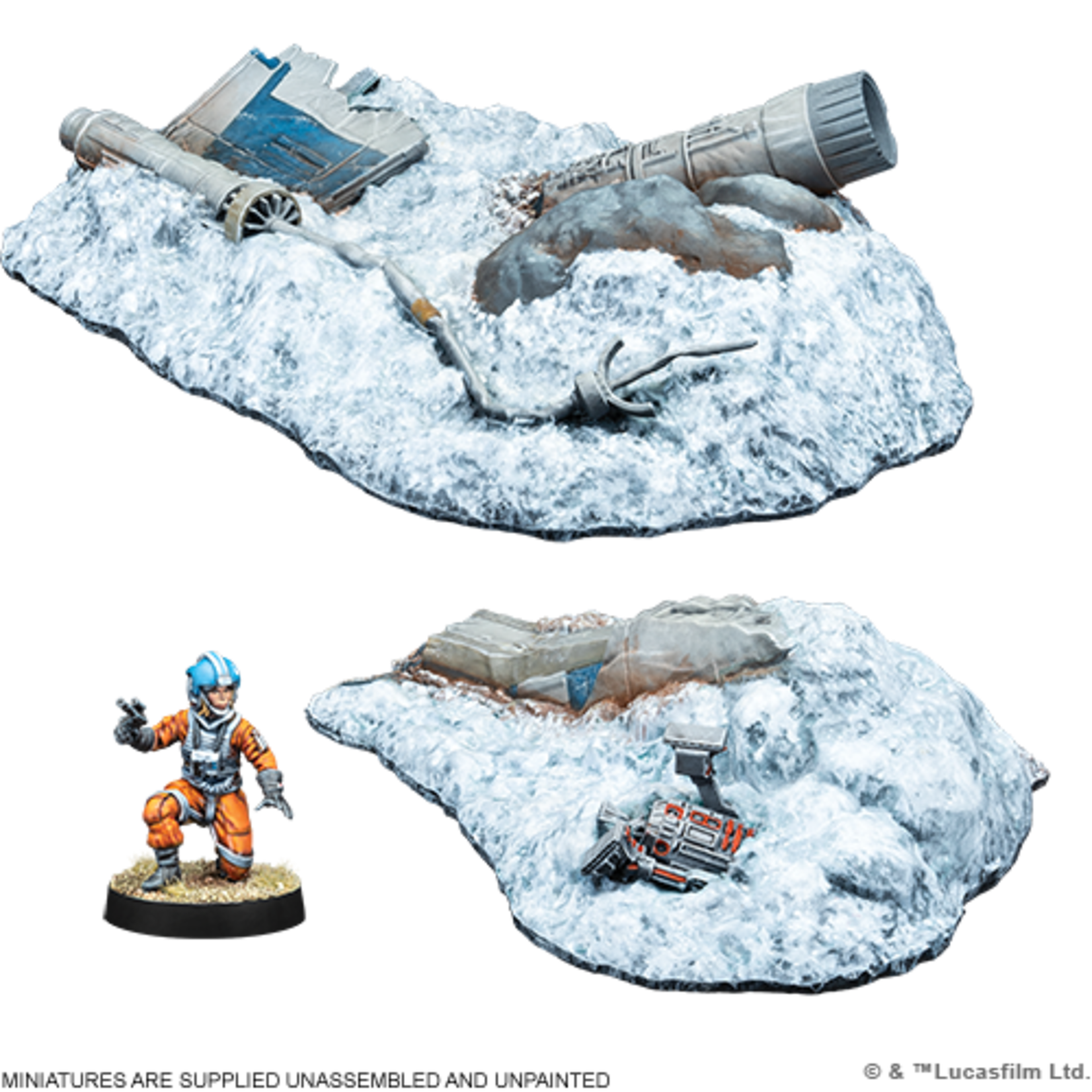 Atomic Mass Games Star Wars Legion Crashed X-Wing Battlefield