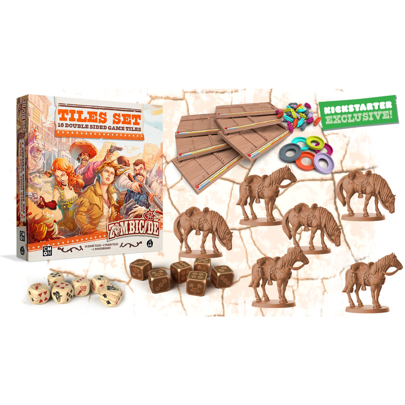 Zombicide Undead or Alive Accessories Bundle KS - Recess Games LLC