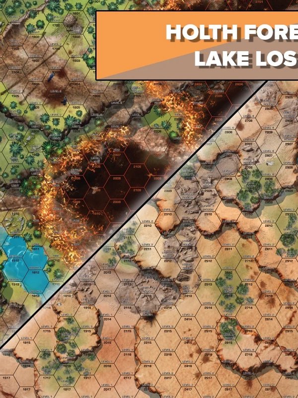 Catalyst Game Labs BattleTech Battle Mat Tukayyid Holth Forest Lake Losiije