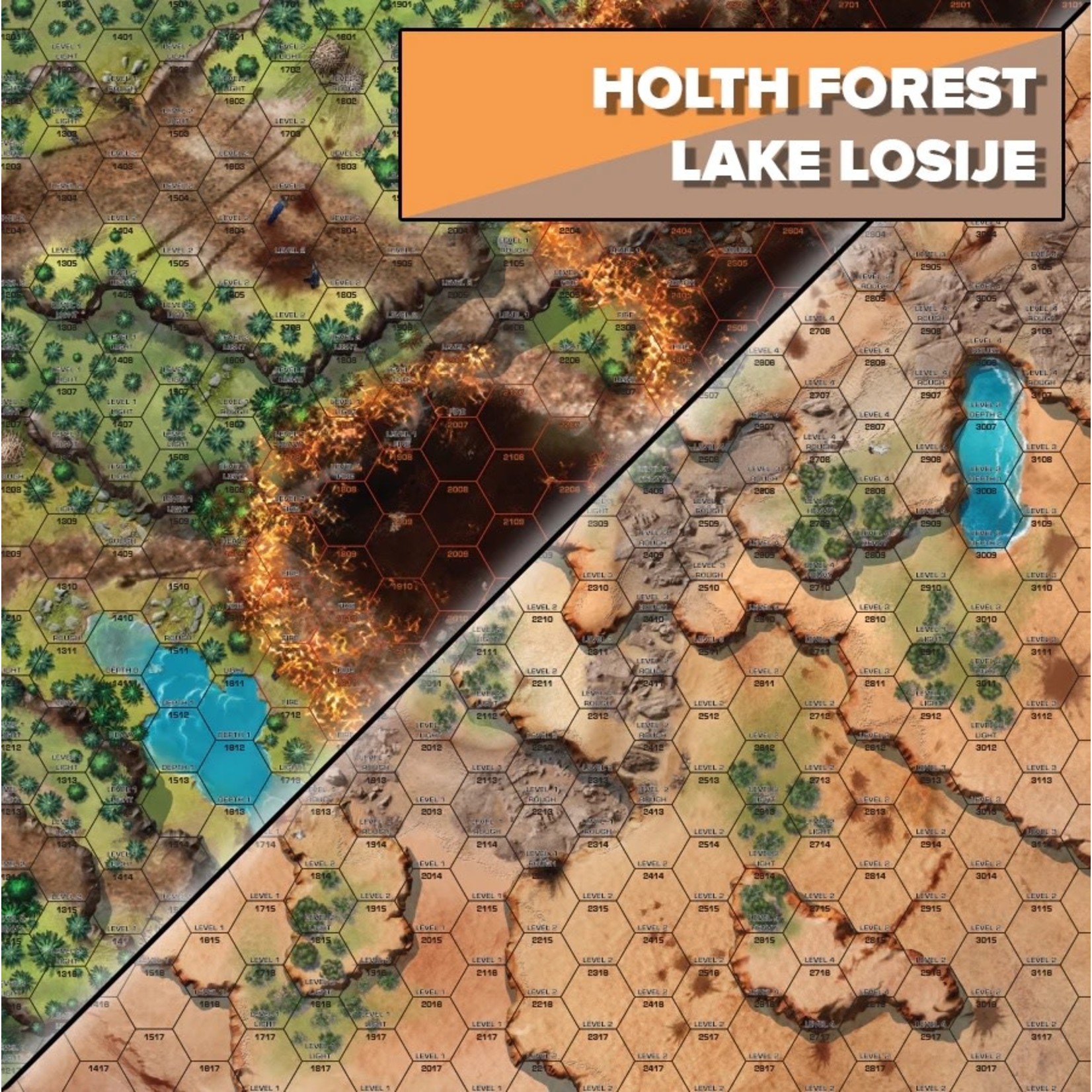 Catalyst Game Labs BattleTech Battle Mat Tukayyid Holth Forest Lake Losiije