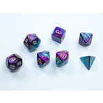 Chessex Gemini Mini Purple-Teal gold d7 set