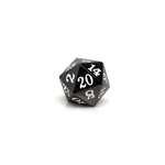 Easy Roller Dice CO Gunmetal D20 Signature Font White