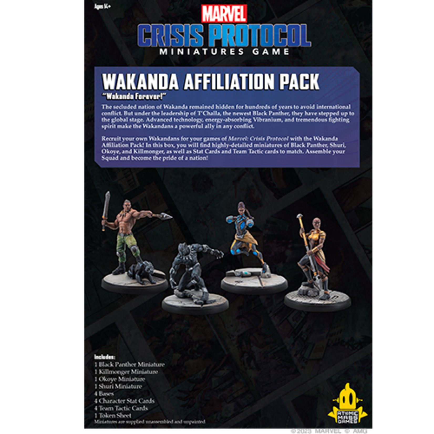 Atomic Mass Games Marvel Crisis Protocol Wakanda Affiliation Pack