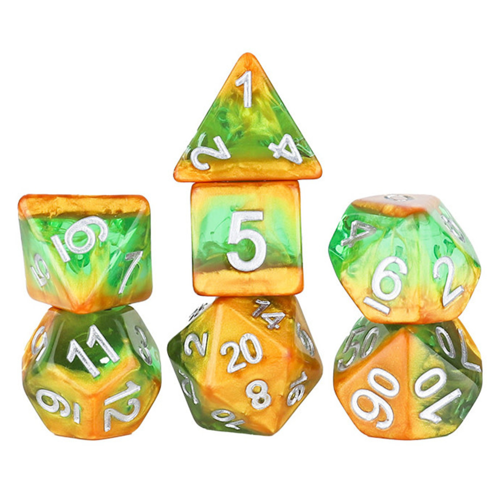 Sirius Dice RPG Dice Set (7): Rainforest