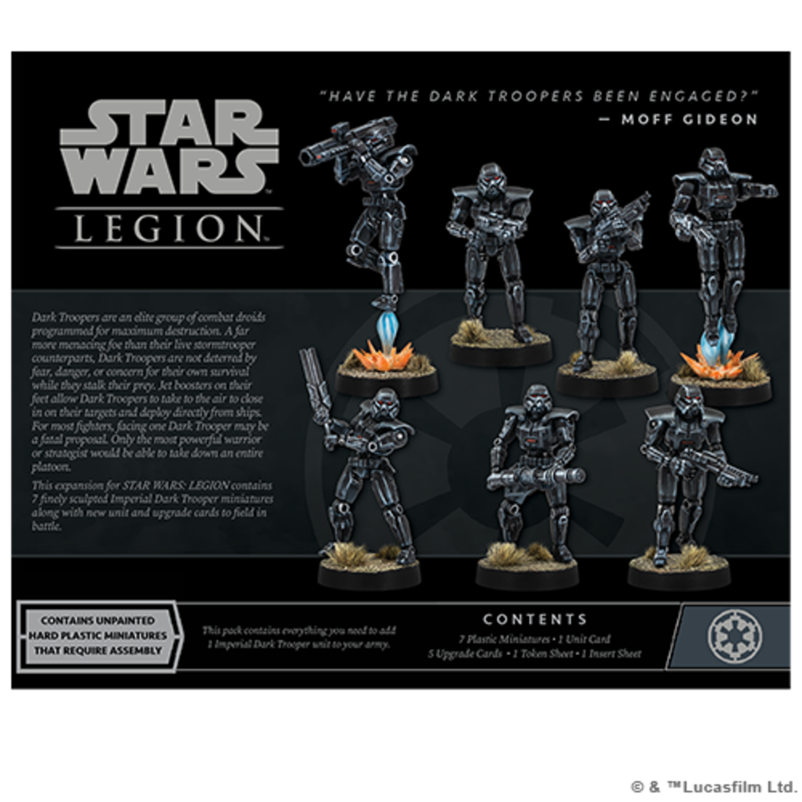 Atomic Mass Games Star Wars Legion Dark Troopers Unit