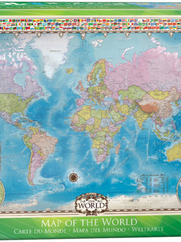EuroGraphics Map of the World 1000pc