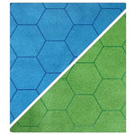 Chessex Battlemat: 1" Reversible Blue-Green Hexes 23.5" x 26"
