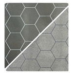 Chessex Battlemat: 1" Reversible Black-Grey Hexes 23.5" x 26"