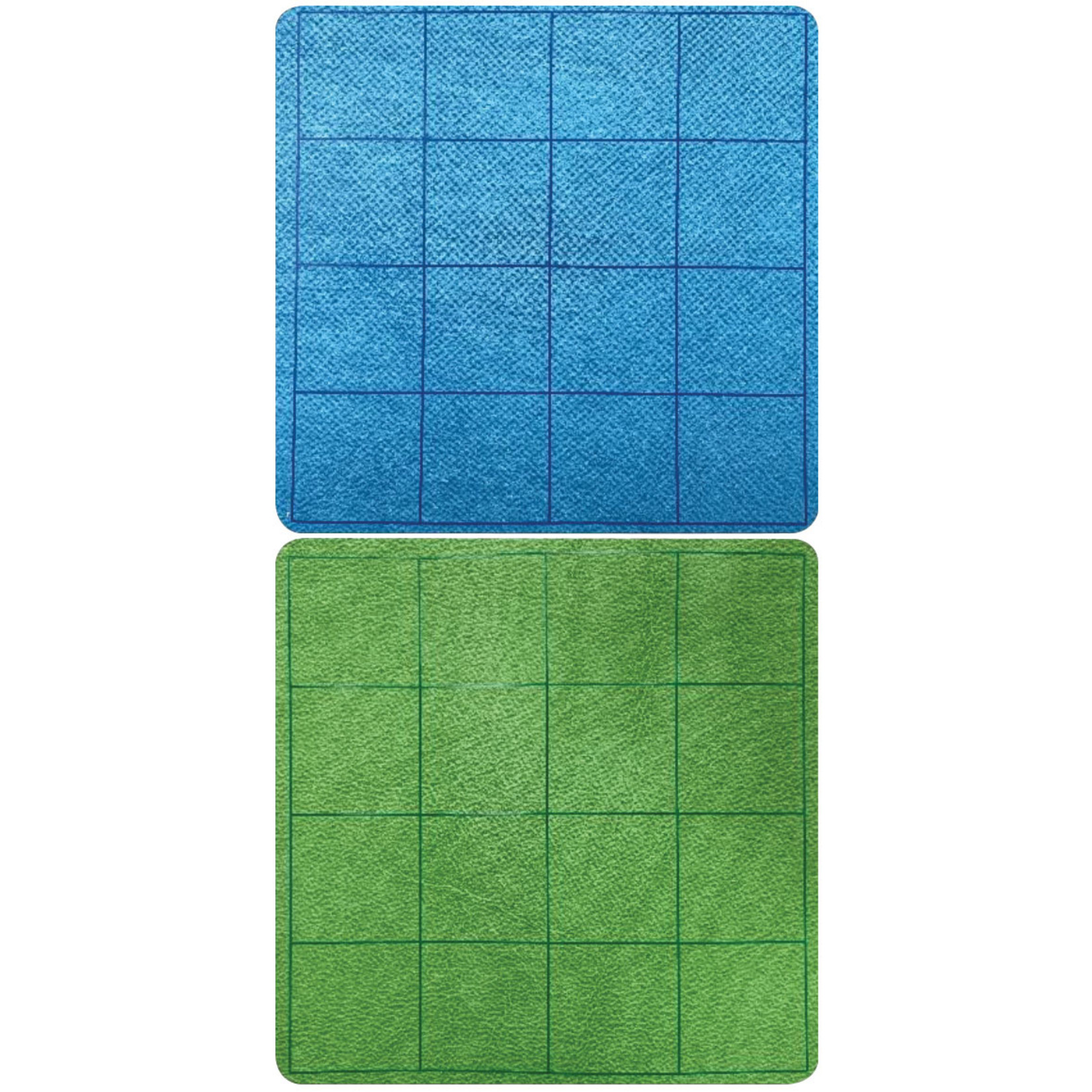 Chessex Reversible Megamat 1" Blue-Green Squares 34.5" x 48"