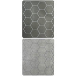 Chessex Reversible Megamat 1" Black-Grey Hexes 34.5" x 48"