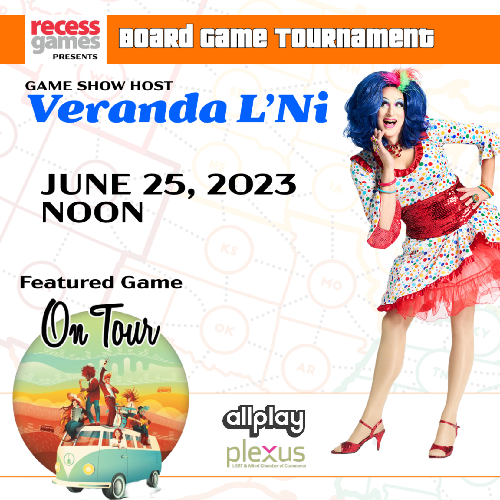 Board Game Tournament  Hosted by Veranda L'Ni -  June 25th