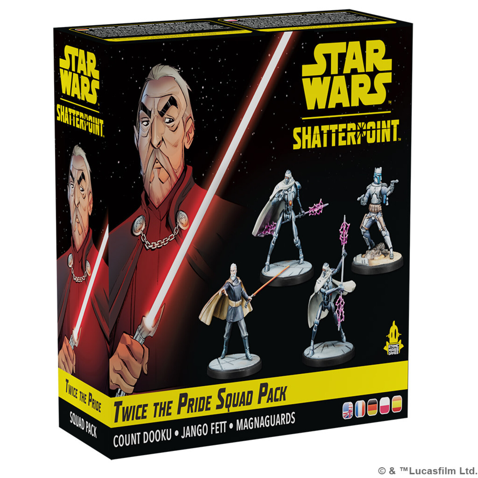 Atomic Mass Games Star Wars Shatterpoint Twice the Pride: Count Dooku Squad Pack