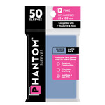 Capstone Games Phantom Pink Sleeves Gloss/Matte 65x100mm Clear 50ct