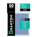 Capstone Games Phantom Aqua Sleeves Gloss/Matte 80x80mm Clear 50ct