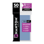 Capstone Games Phantom Violet Sleeves Gloss/Matte 75x105mm Clear 50ct