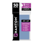 Capstone Games Phantom Violet Sleeves Matte/Matte 49x93mm Clear 50ct