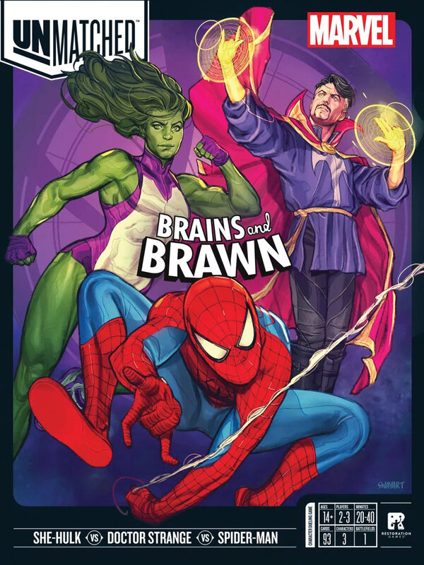 Restoration Games Unmatched Marvel: Brains and Brawn