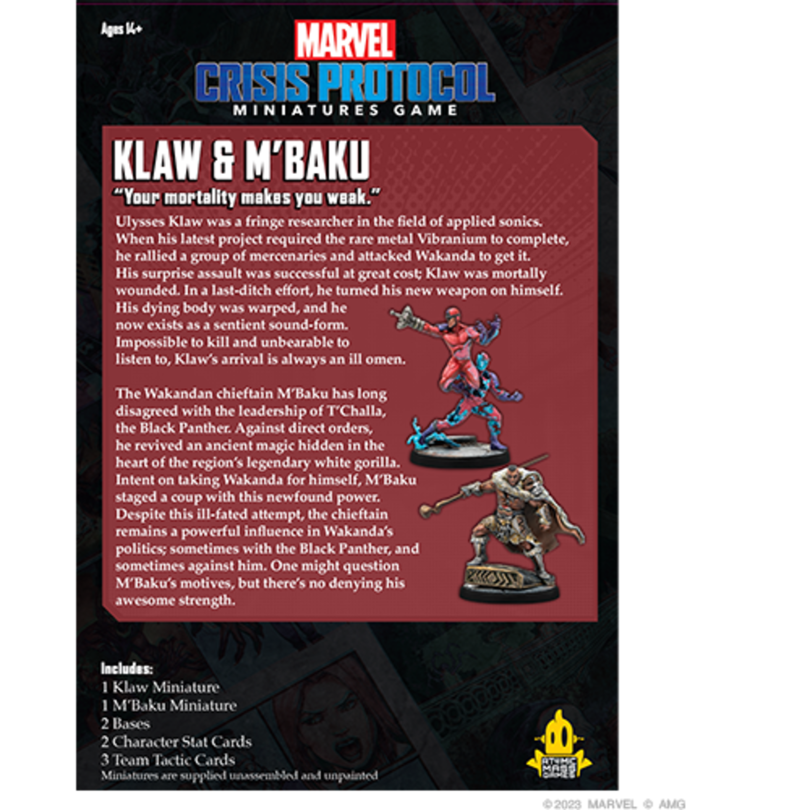 Atomic Mass Games Marvel Crisis Protocol Klaw & M'Baku