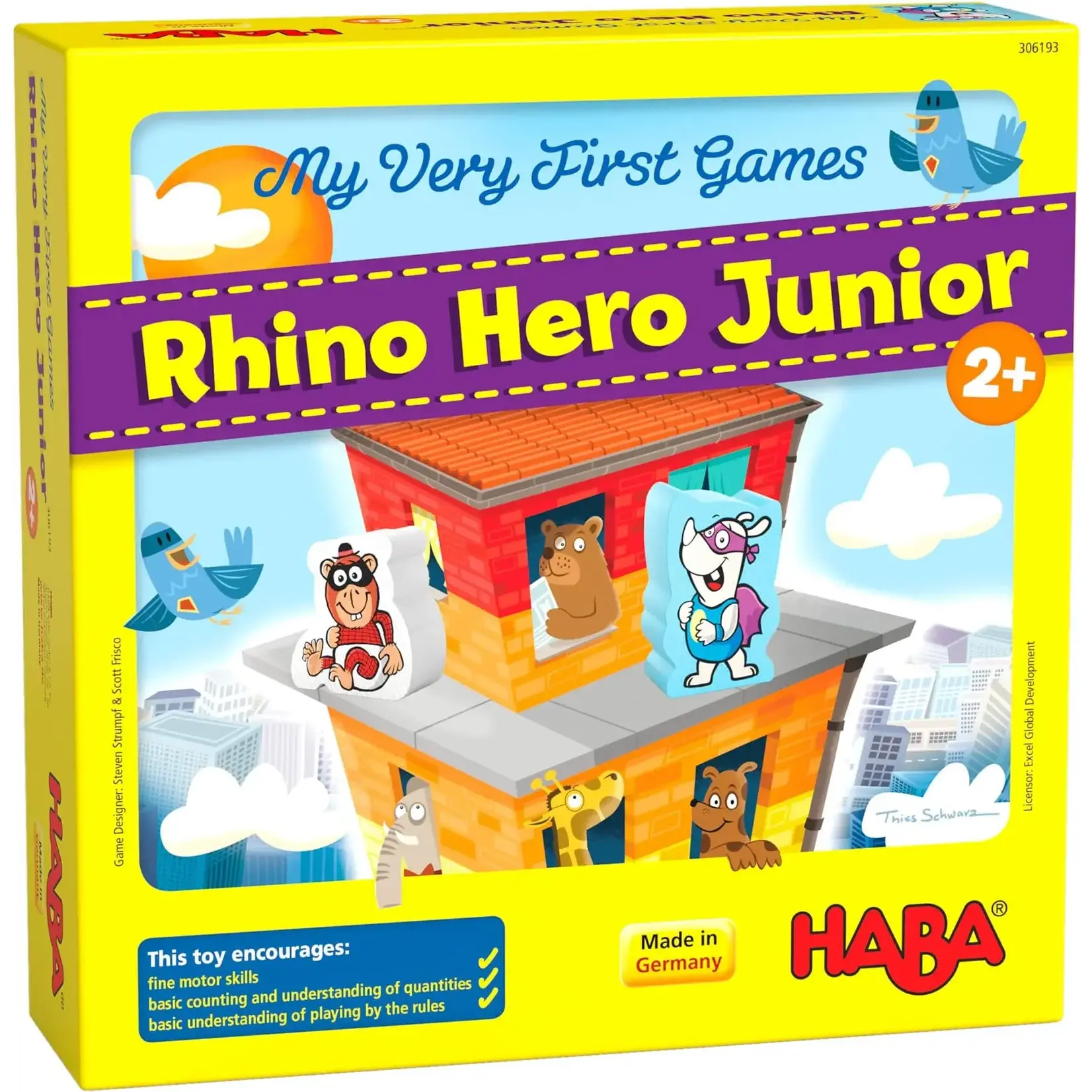 HABA USA My Very First Games Rhino Hero Junior