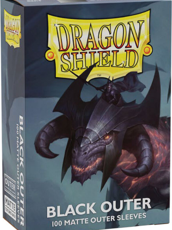 Arcane Tinmen Dragon Shields Outer Sleeves Matte Black (100)