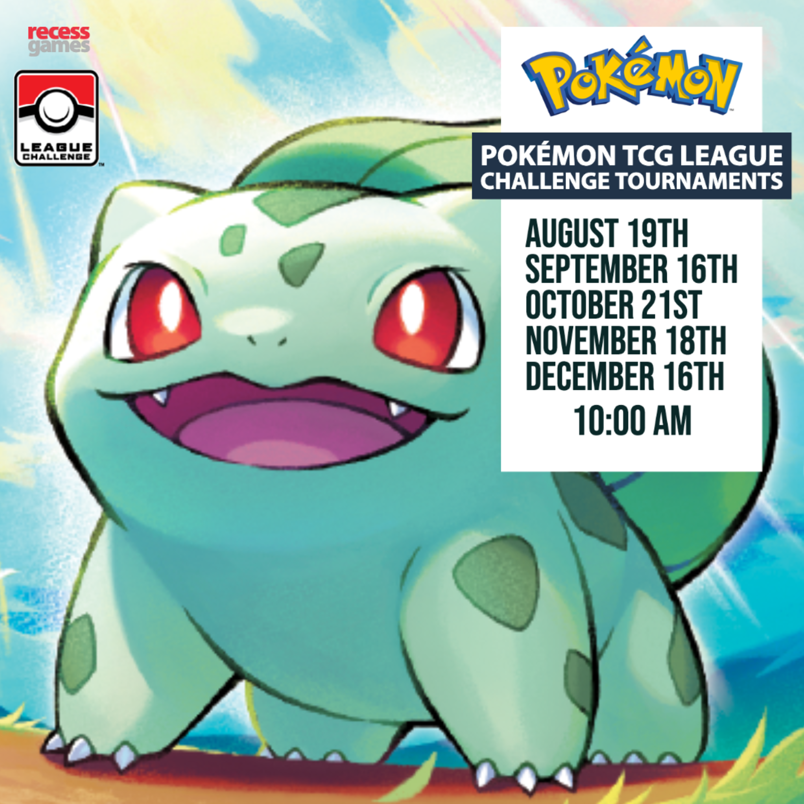 Inscrição Torneio Pokémon League Challenge - 02/12
