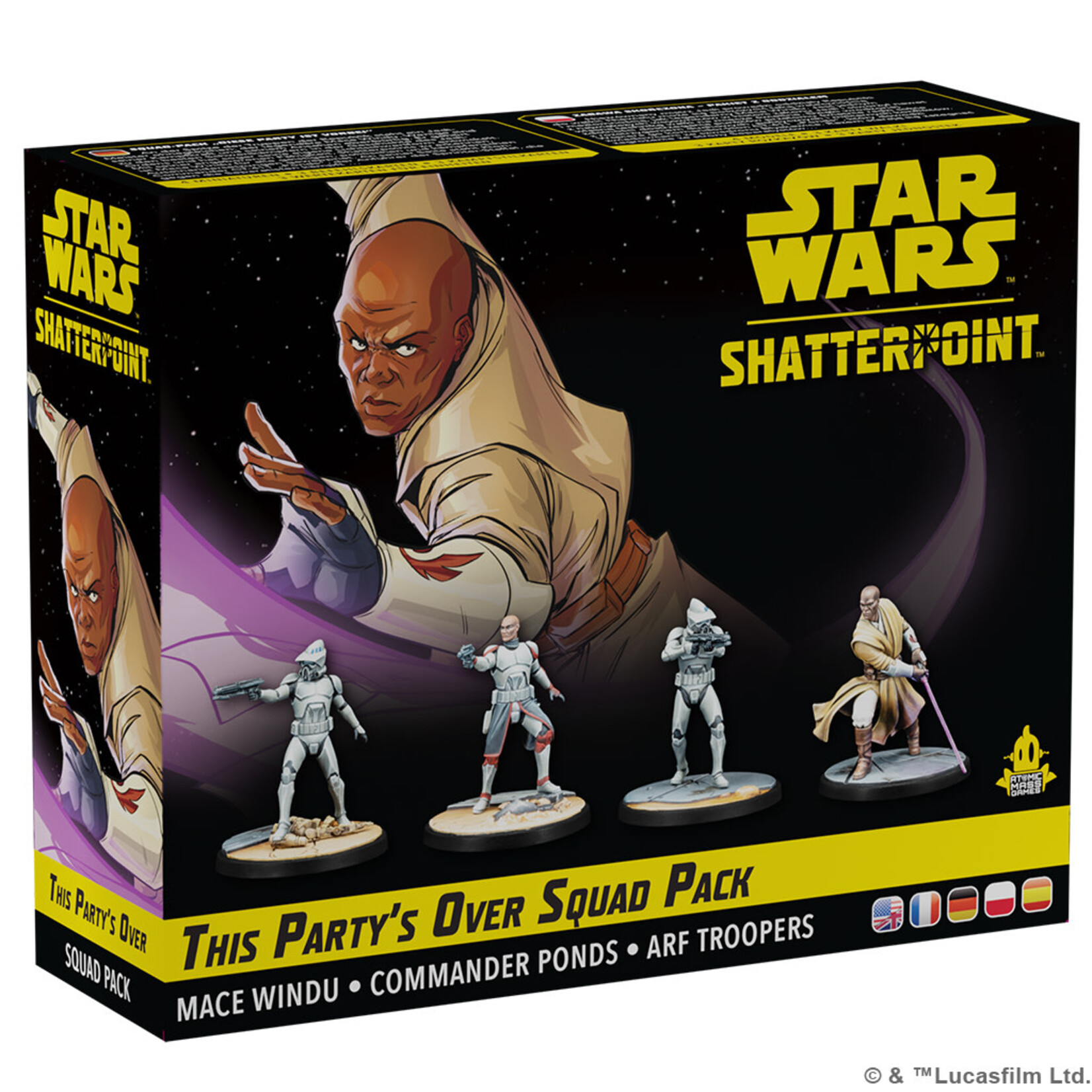 Atomic Mass Games Star Wars: Shatterpoint This Party's Over: Mace Windu Squad Pack