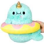 squishable Mini Sparkles the Narwhal in Donut Squishable 12"