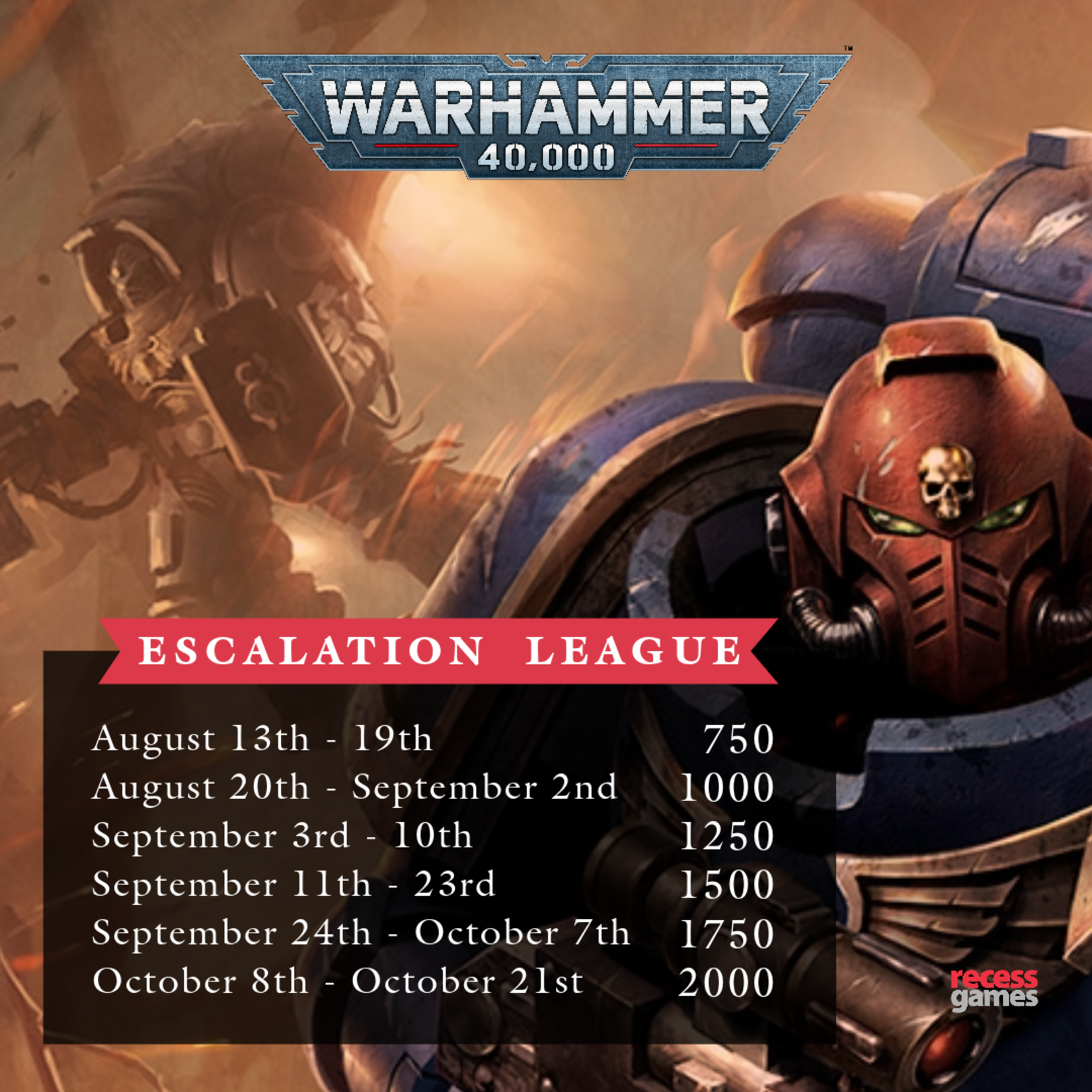 Recess Warhammer 40,000 Escalation League