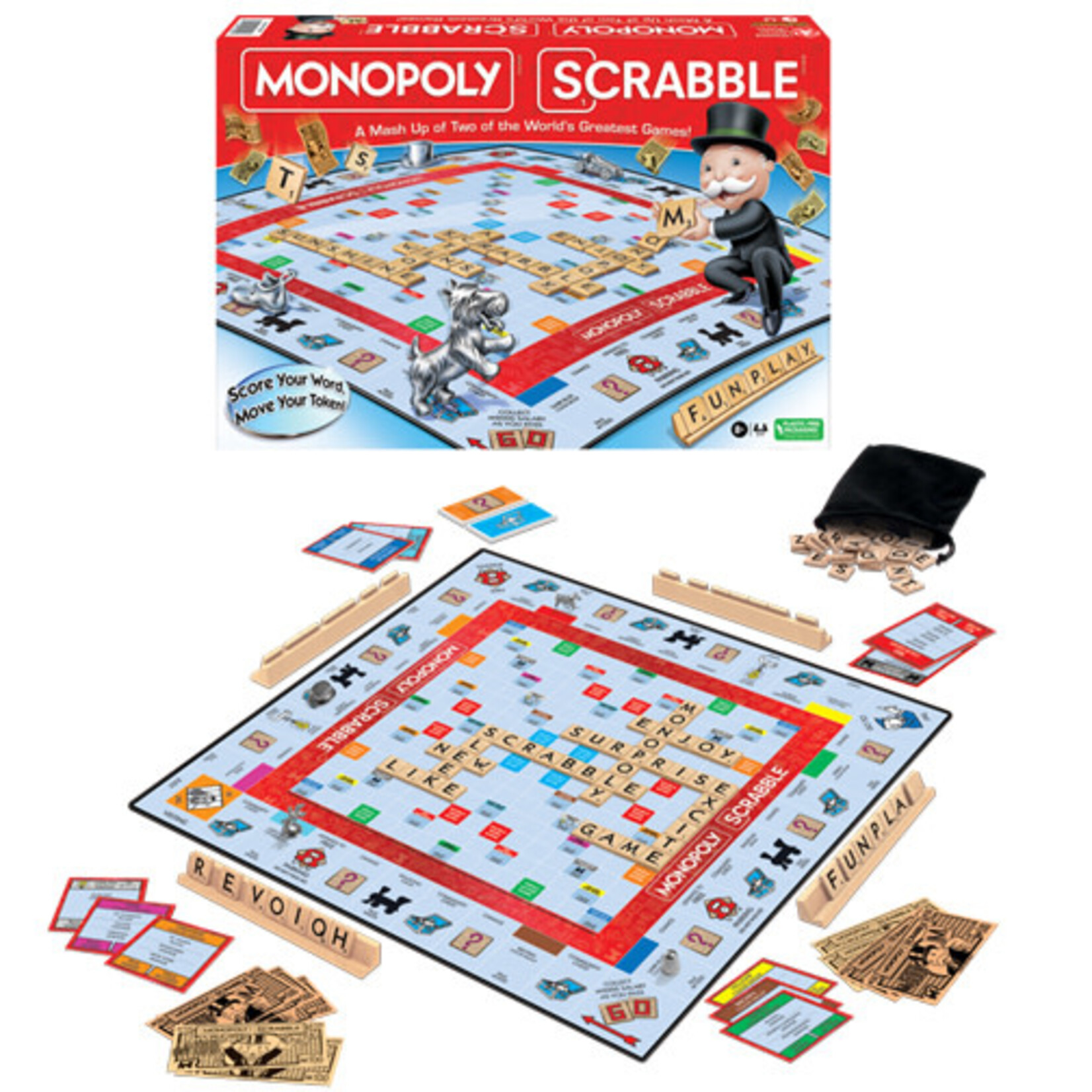 Winning Moves Games Monopoly Scrabble