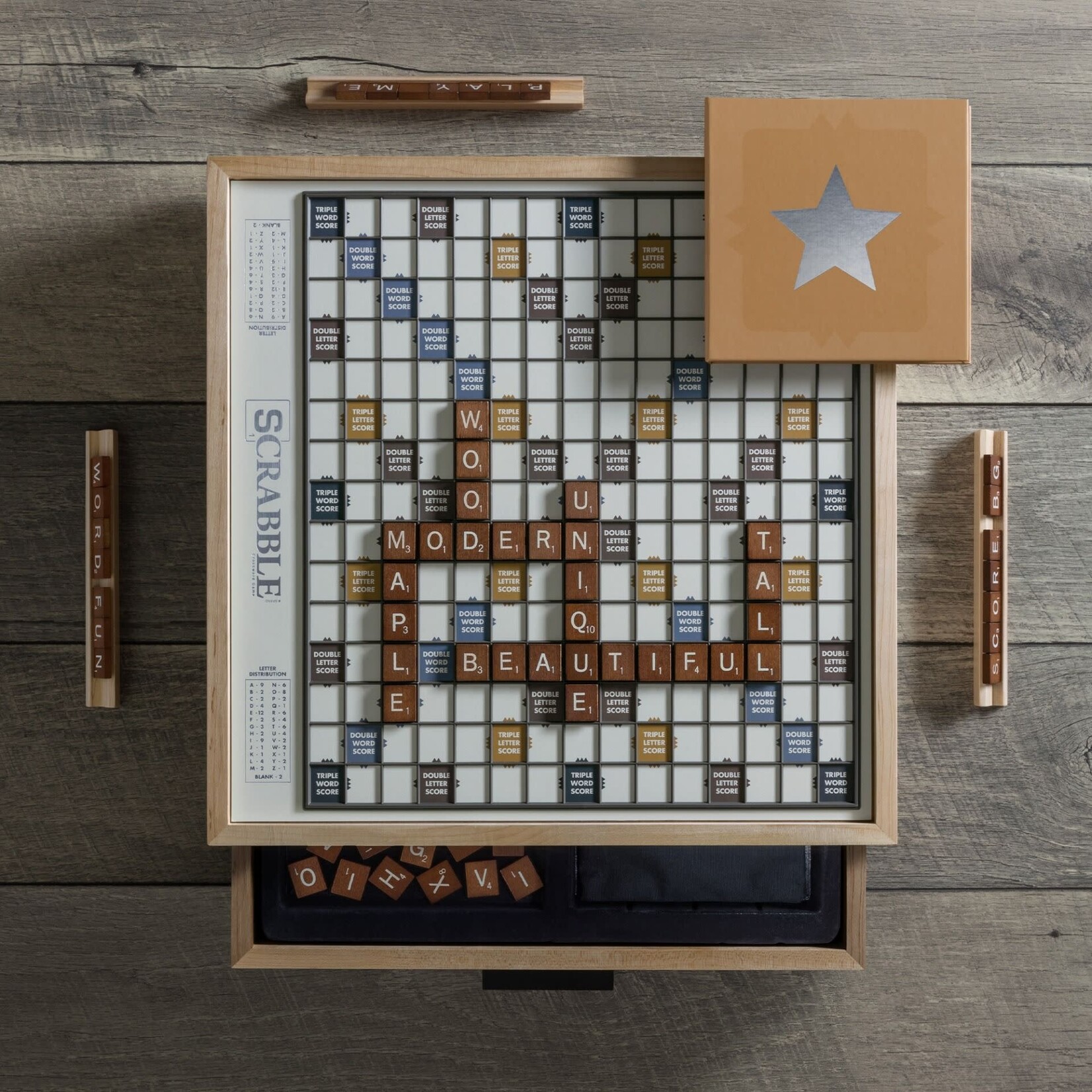 WS Game Company Scrabble Luxe Maple Edition