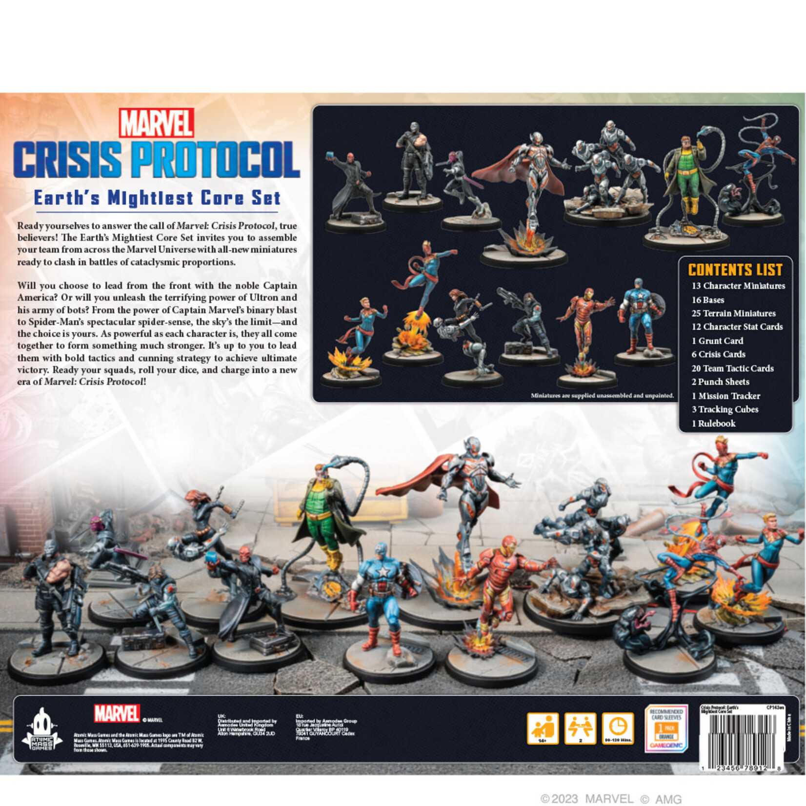 Atomic Mass Games Marvel Crisis Protocol Earth's Mightiest Core Set